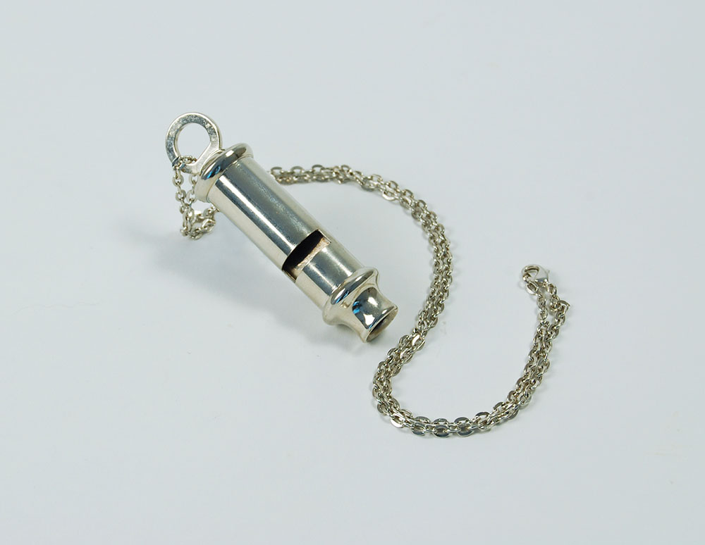 Police Whistle. Metal Silver ?