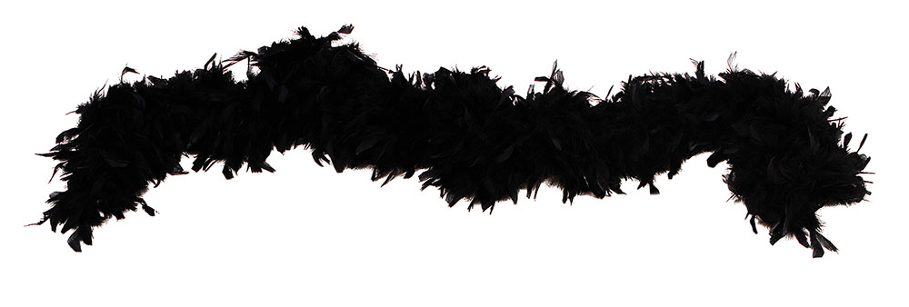 Feather Boa 80gram. Black