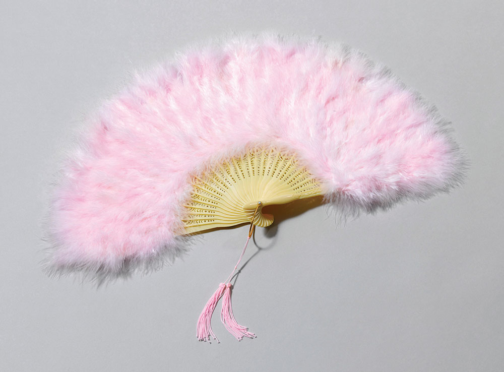 Feather Fan. Pink