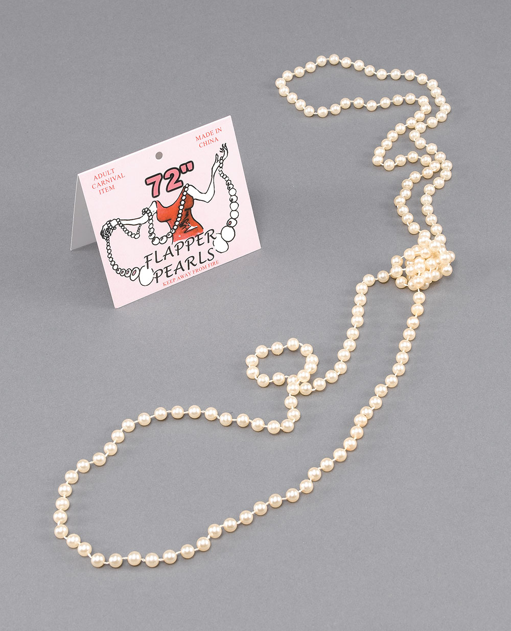 Flapper Beads. 72" Pearls