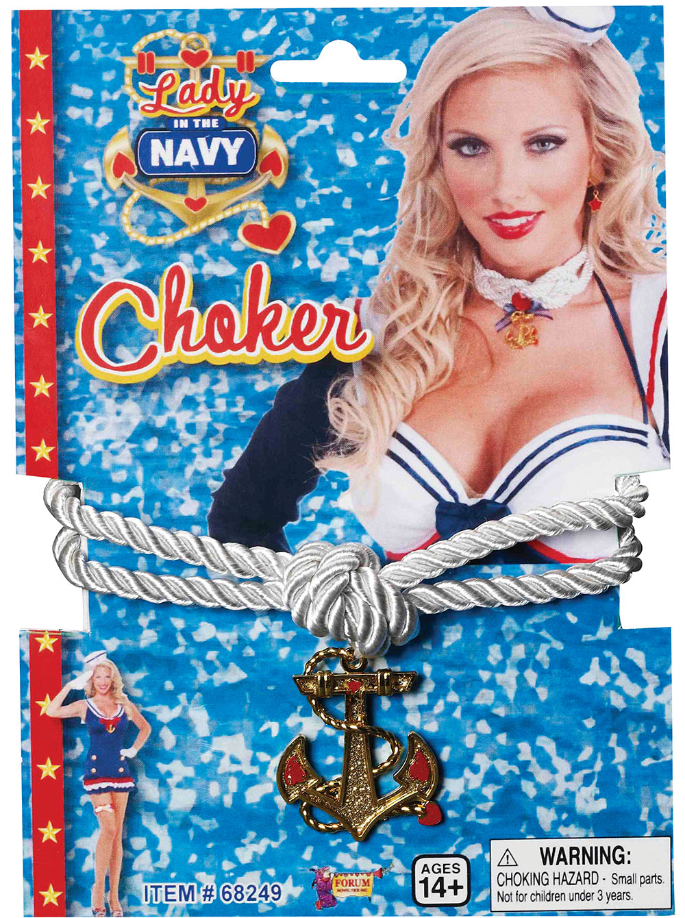 Lady In Navy Choker