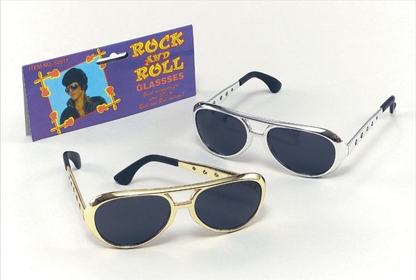 Elvis Sunglasses. Gold