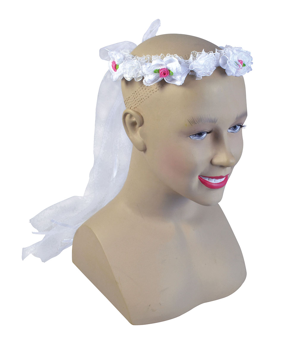 Flower Headband. White