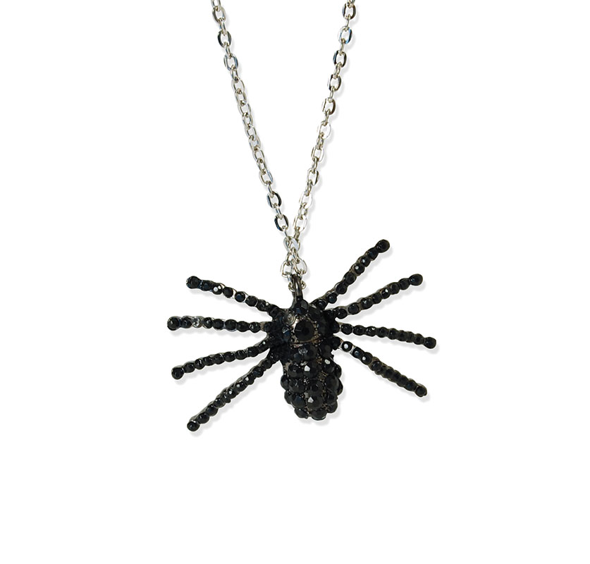 Spider Necklace. Black