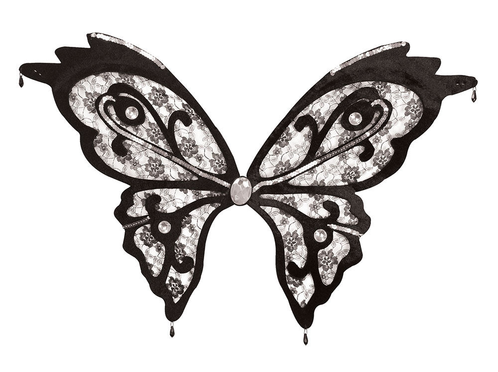 Butterfly Wings. Black Lace