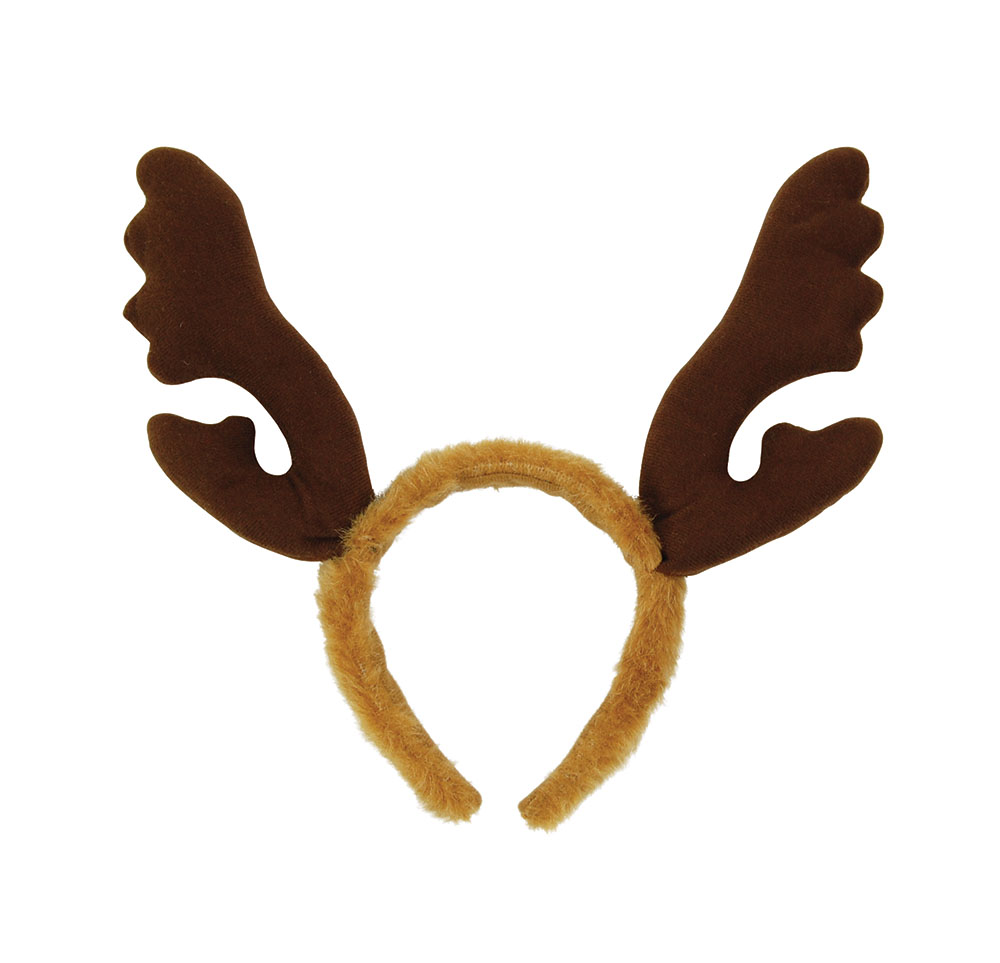 Reindeer Antlers, Brown Fur
