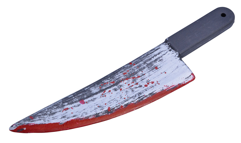 Knife. Blood Splattered