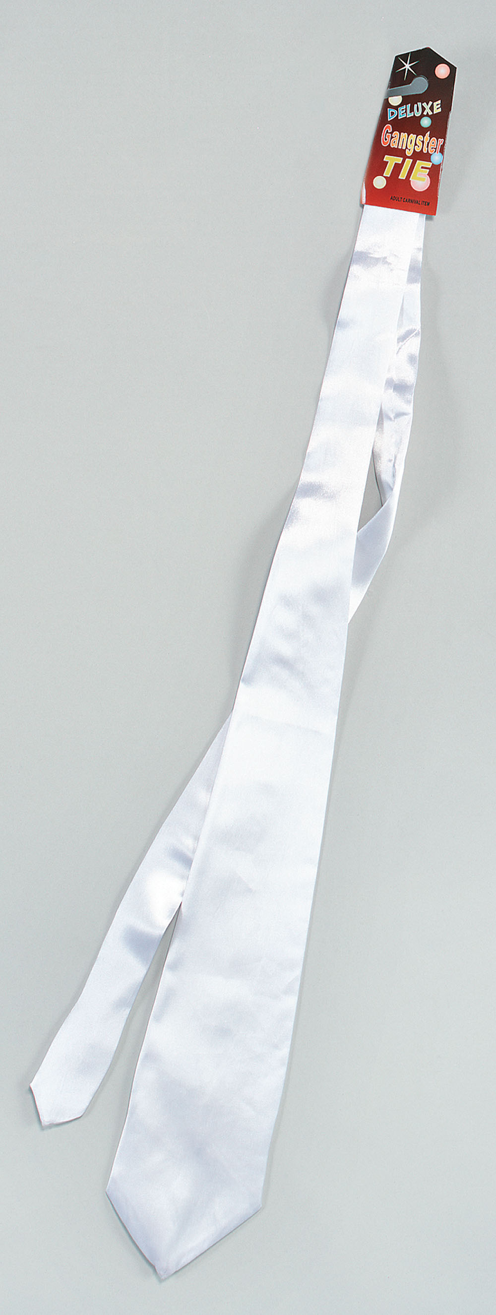 Gangster Tie. White