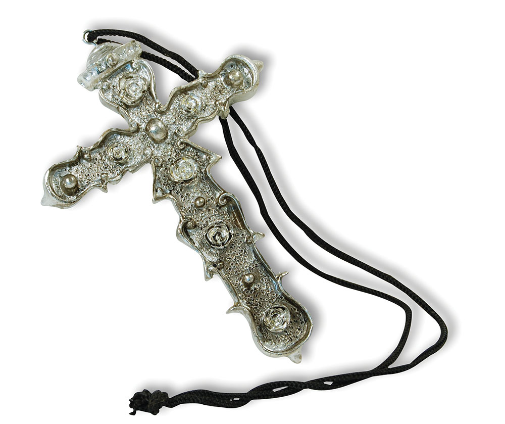 Necklace, Metal Cross Deluxe