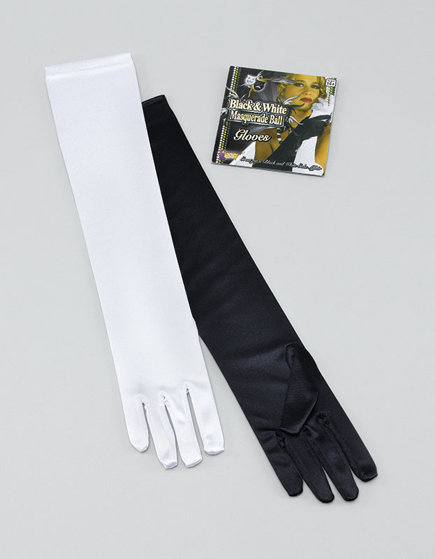 Black & White Long Gloves