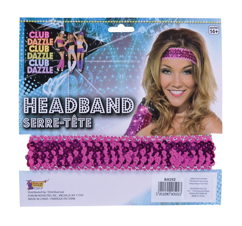 Sequin Headband Pink