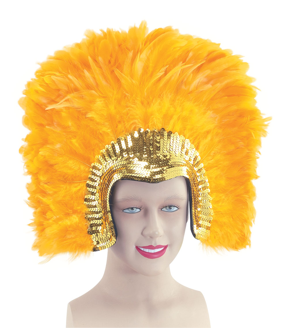 Feather Headddress Gold Deluxe