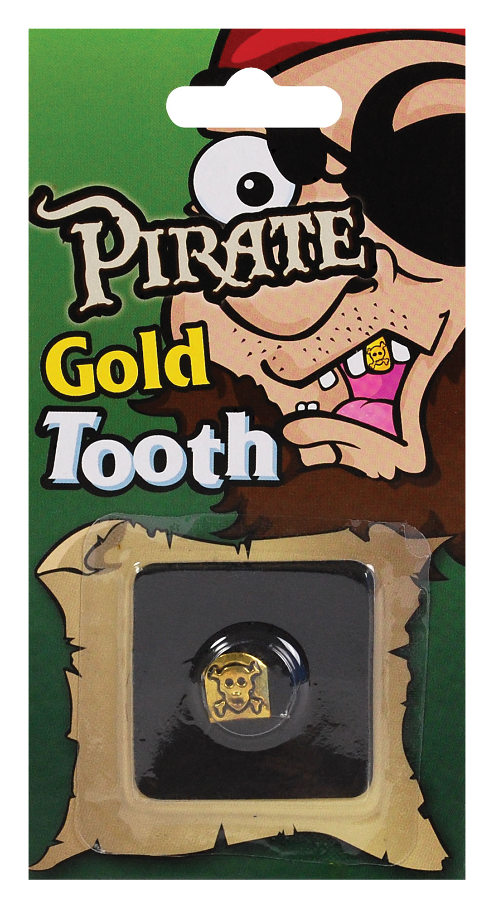 Pirate Skull Tooth Cap. Gold