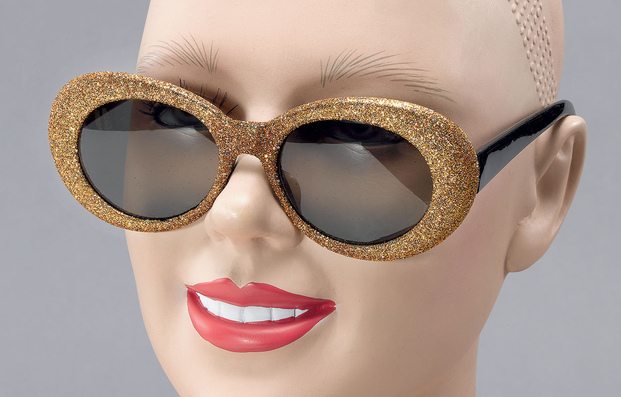 Glitter Glasses. Gold
