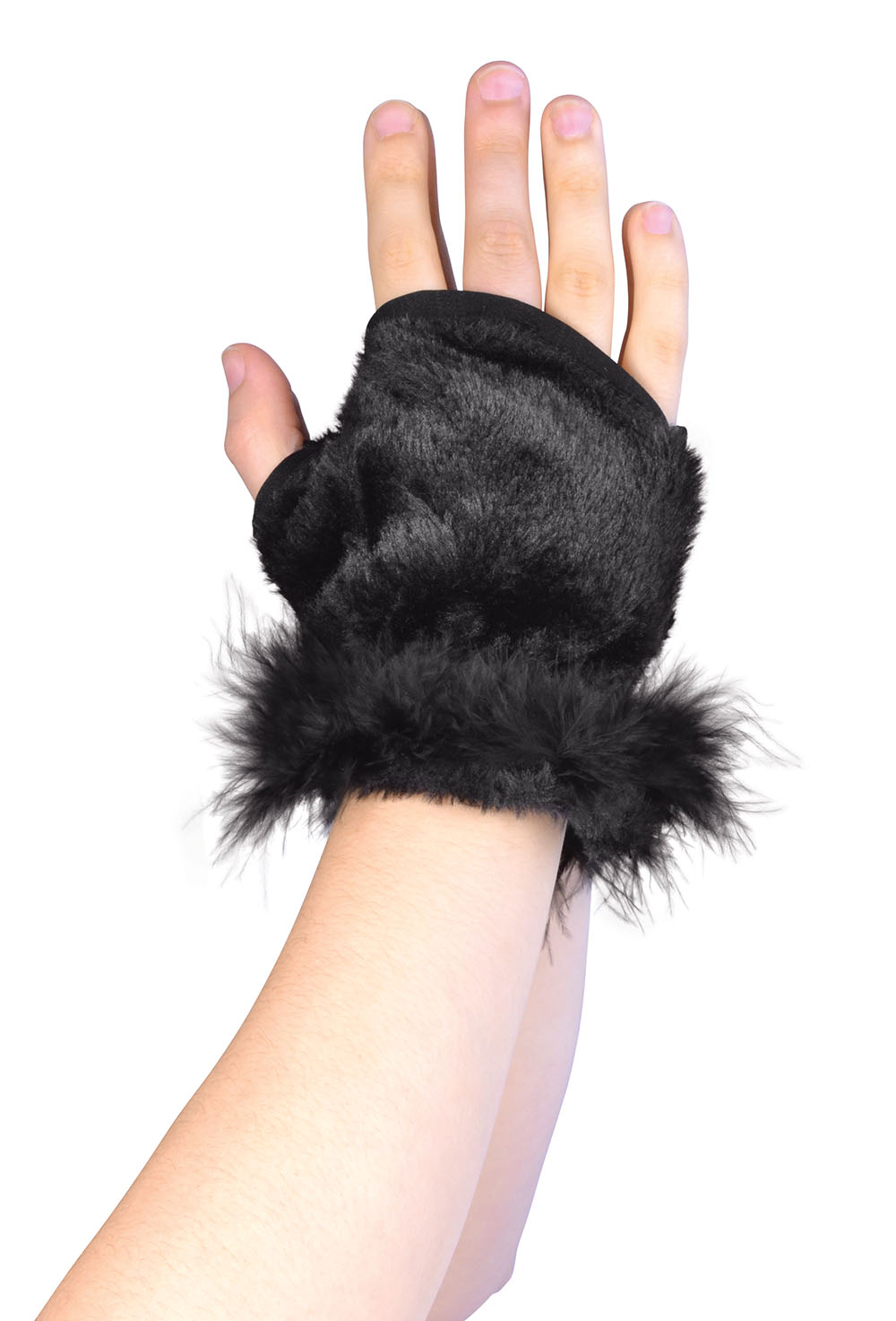 Animal Glovelets. Black **SALE**