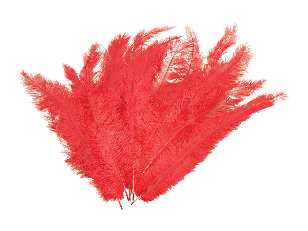 Blondine Feather. Red 12/pkt
