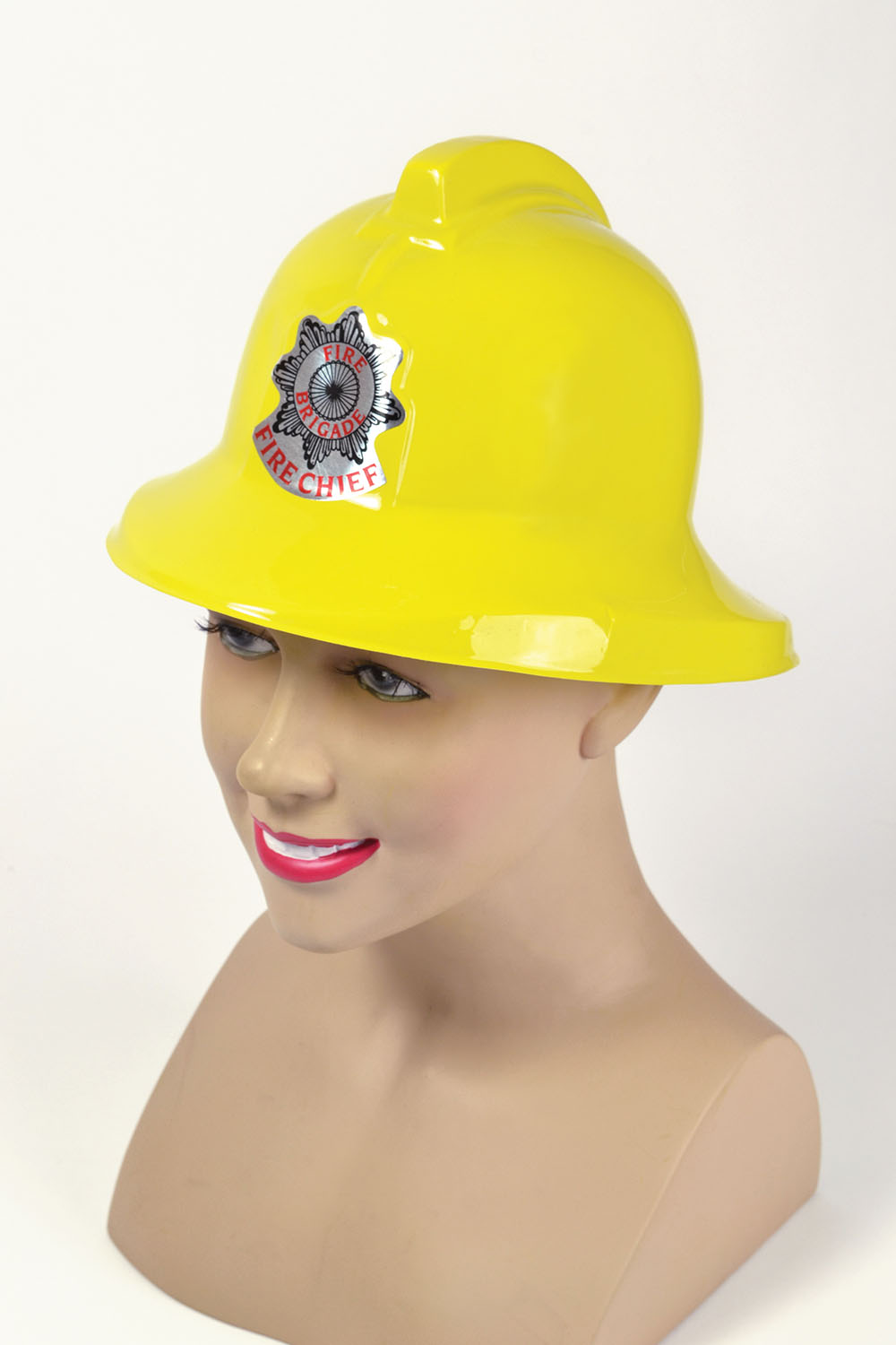 Fireman Helmet, Yellow plastic
