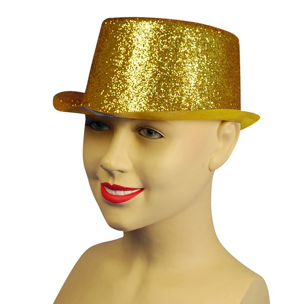 Glitter Gold Toppers, Plastic