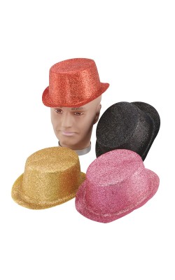 Glitter Red Toppers, Plastic