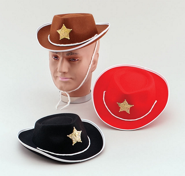 Cowboy Felt Hat. Childs Red