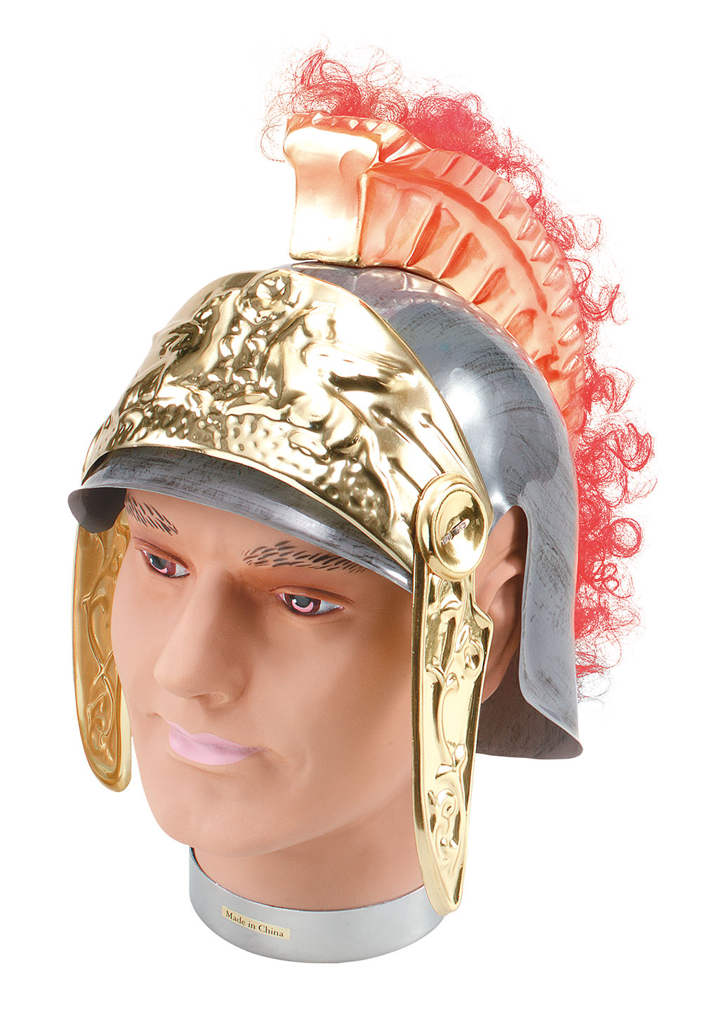 Roman Helmet Plastic & Plume
