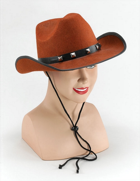 Brown Felt Cowboy Studded Hat Brown Felt Cowboy Studded Hat