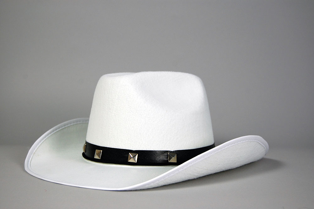 Black Felt Cowboy Studded Hat