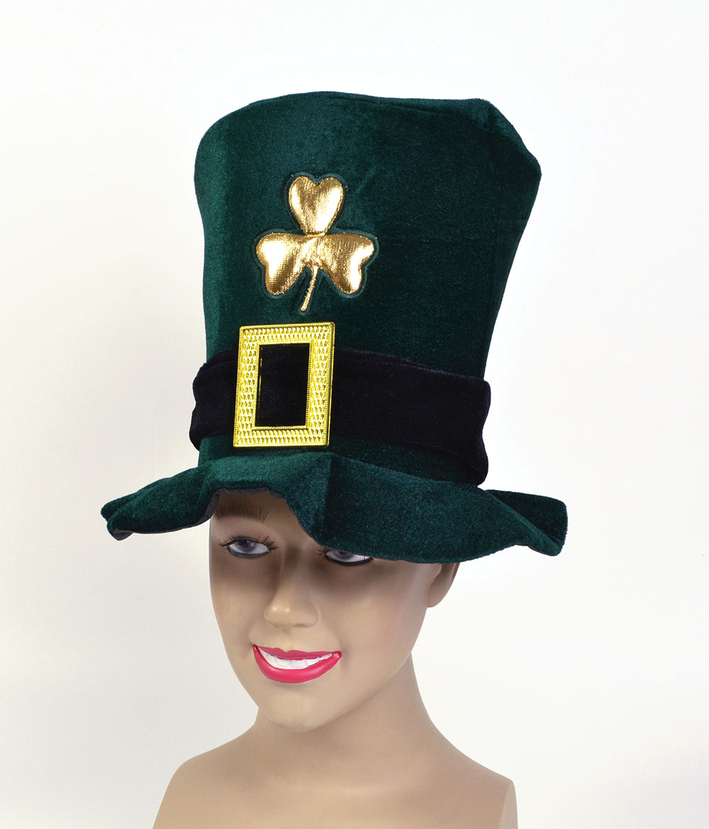 Irish Hat. Velvet, Green