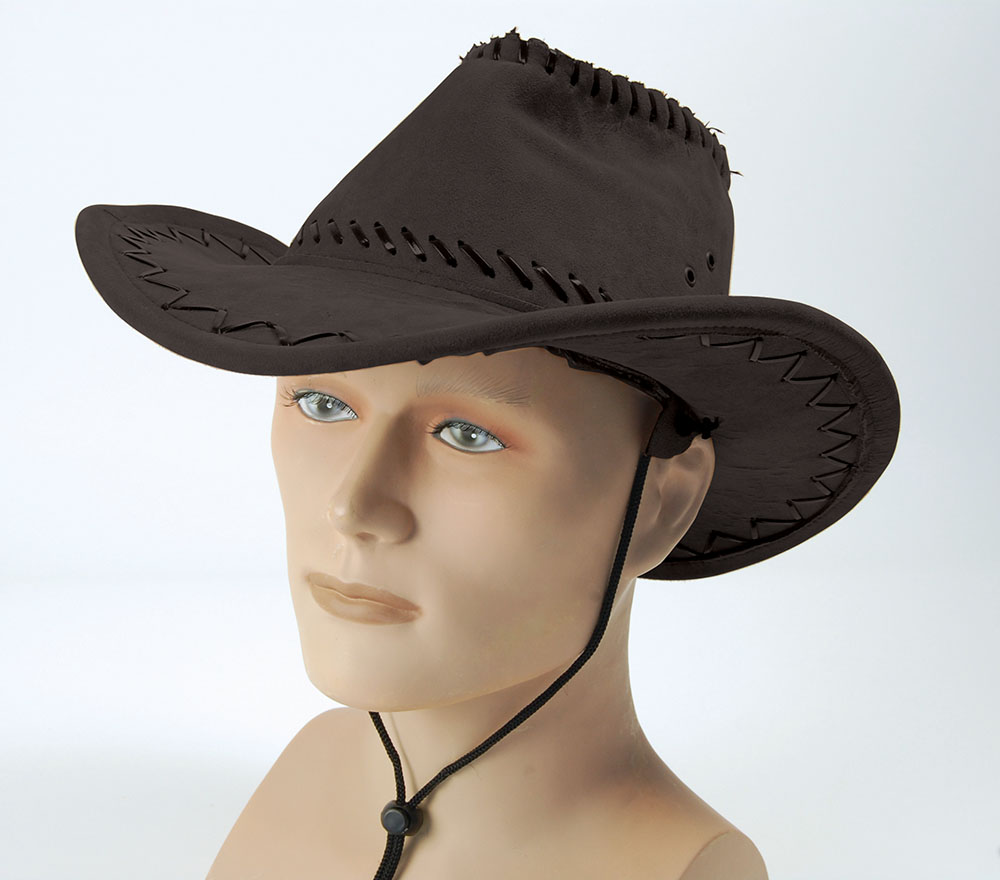 Cowboy Hat. Stitched Black