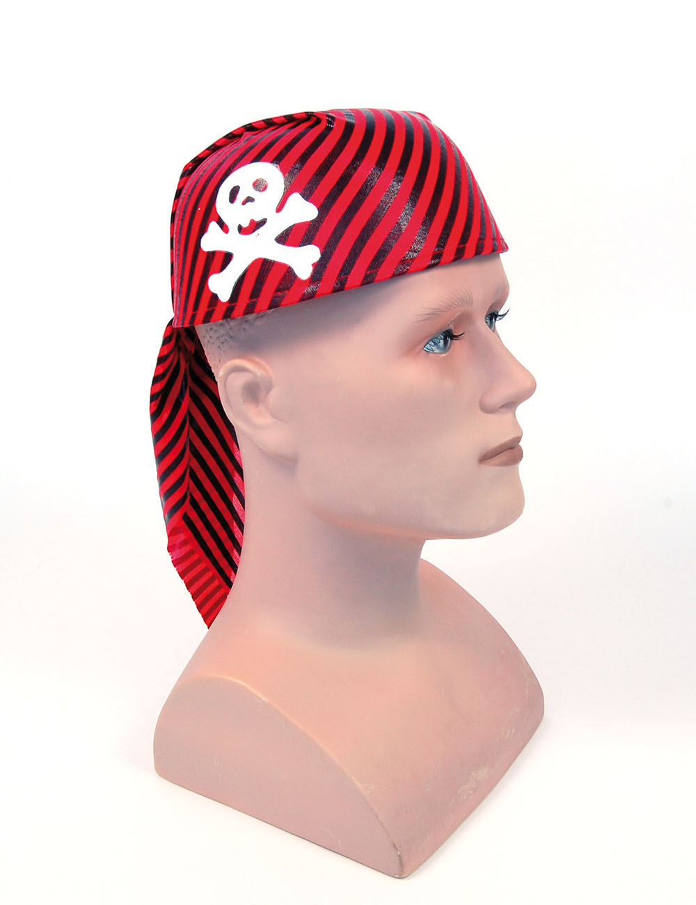 Pirate Skull Hat. Red/Black