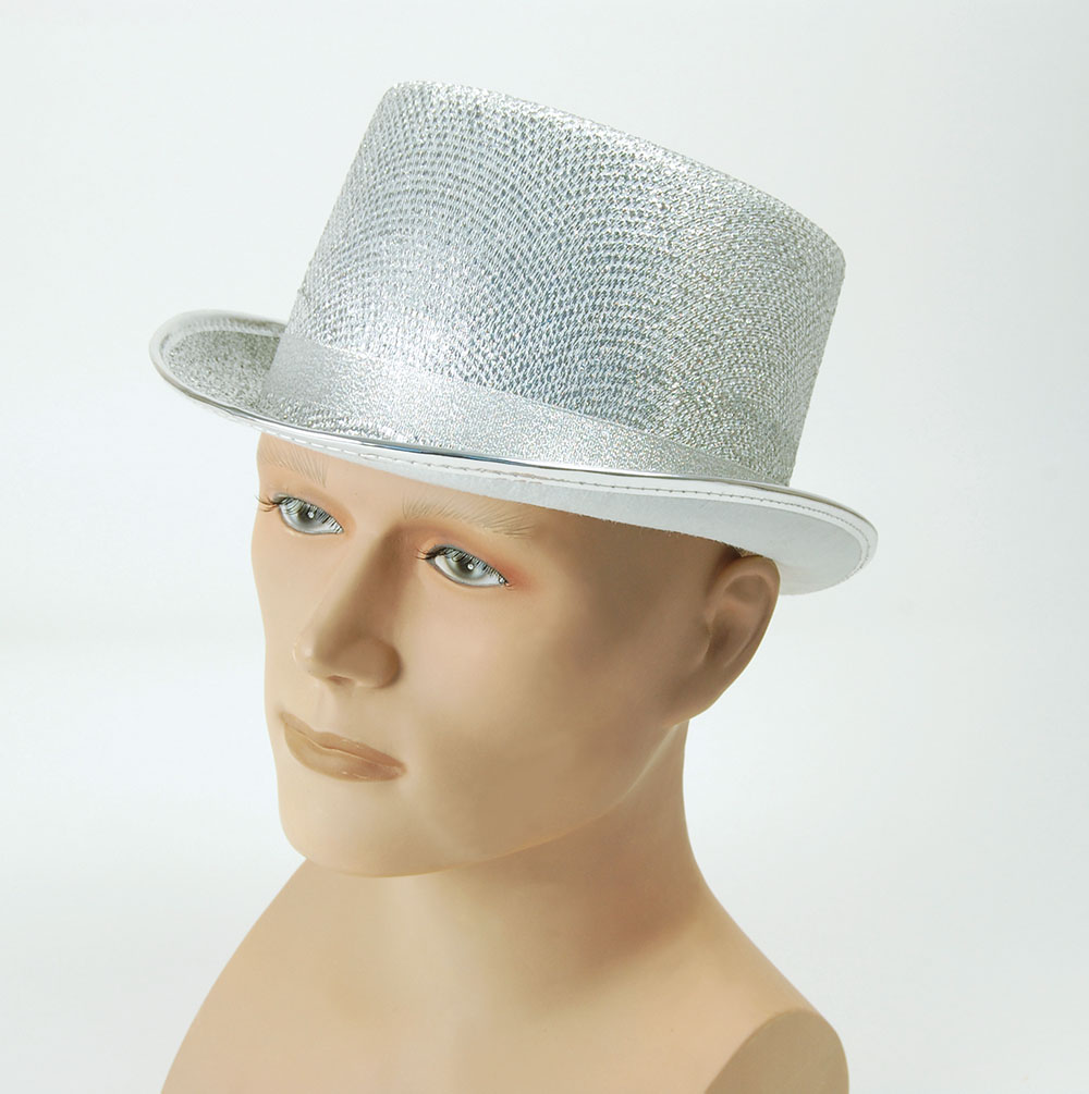 Top Hat. Silver Lurex