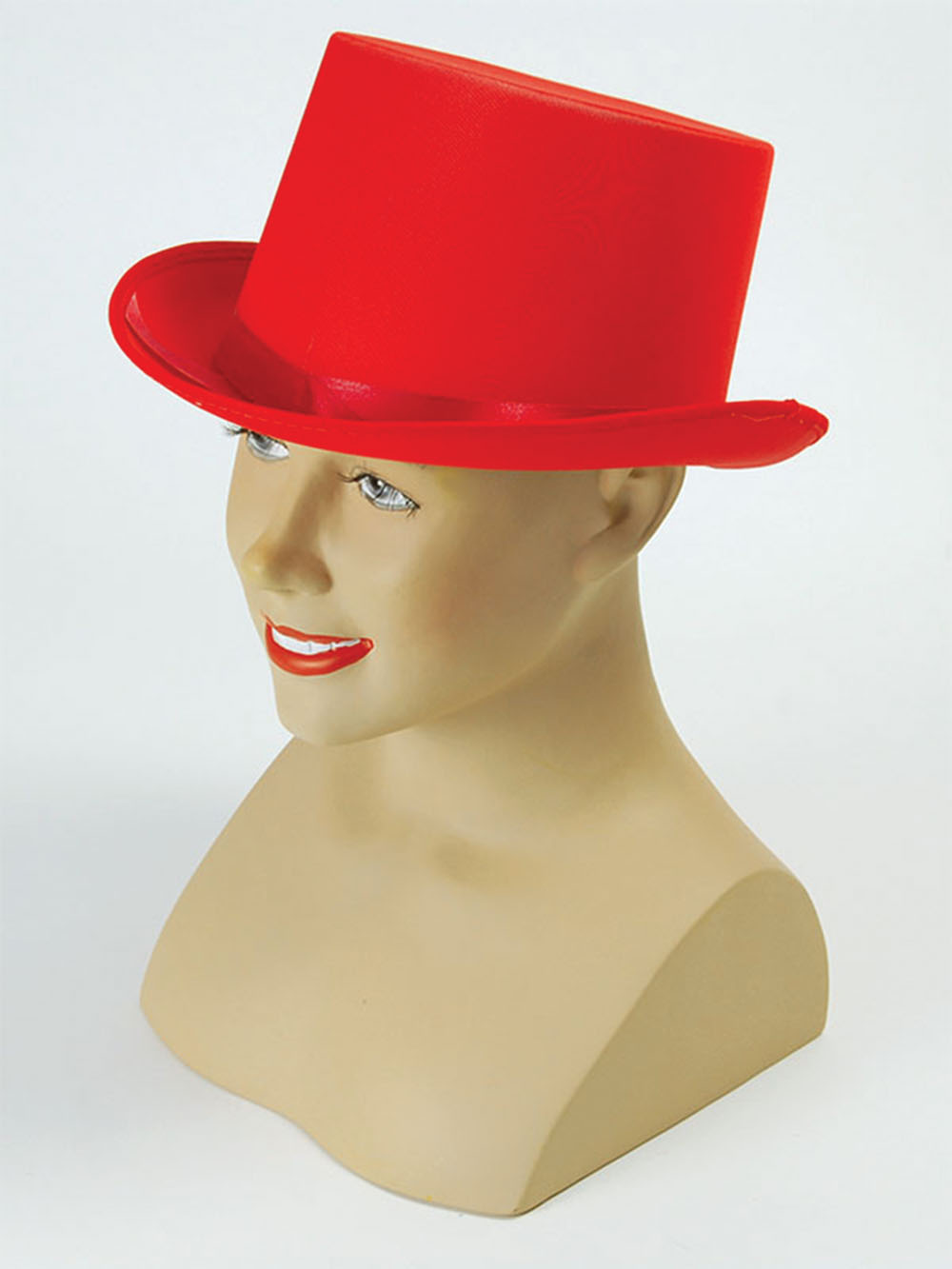 Top Hat. Red Satin