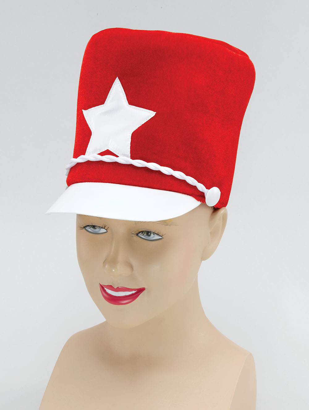 Majorette Hat. Red Soft Felt