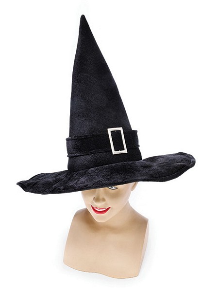 Witch Hat Black Velvet/Buckle