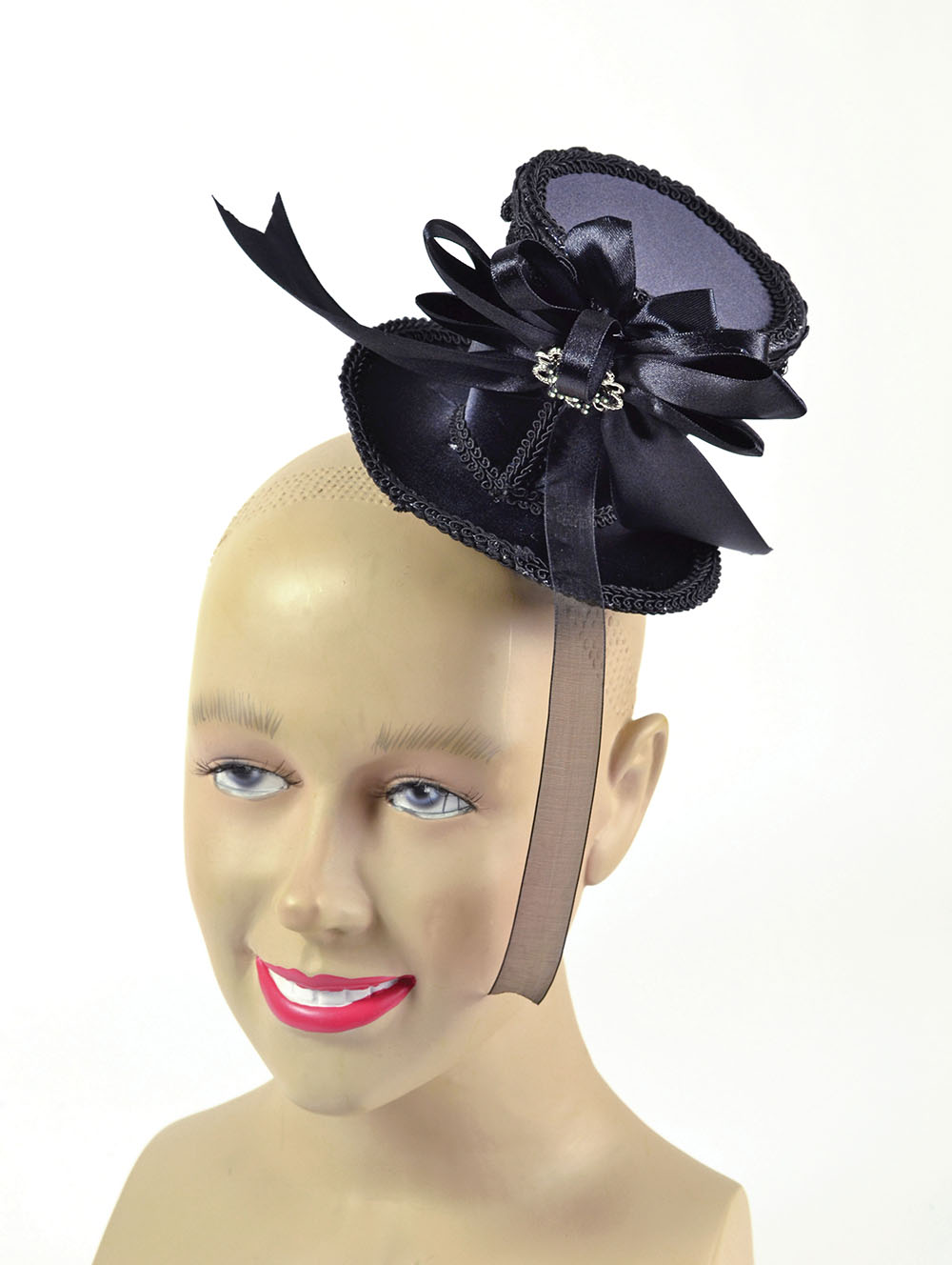 Ladies Tall Hat. Black Mini