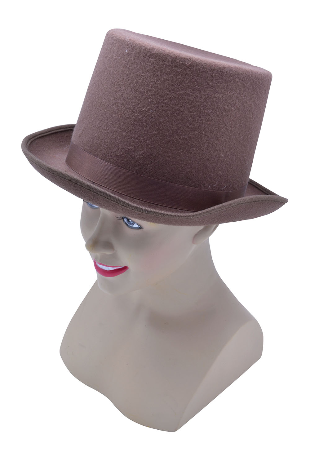 Top Hat. Wool Felt Brown