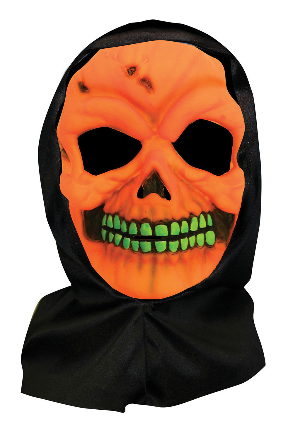 Neon Skull. Orange + Hood