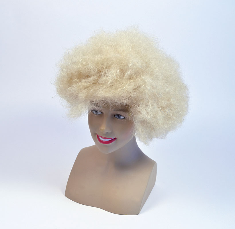 Afro 70's Style Wig. Blonde