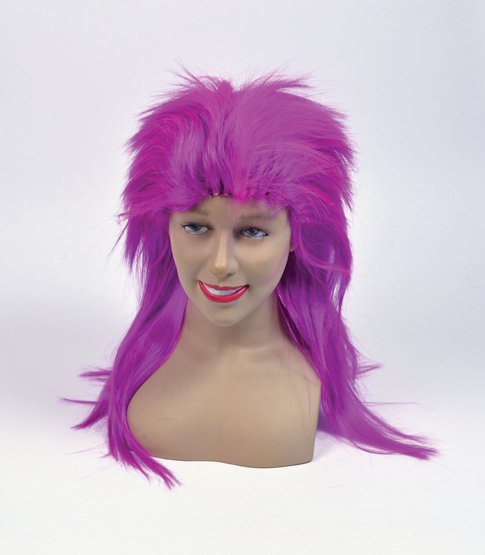 Punk Top Wig. Neon Purple