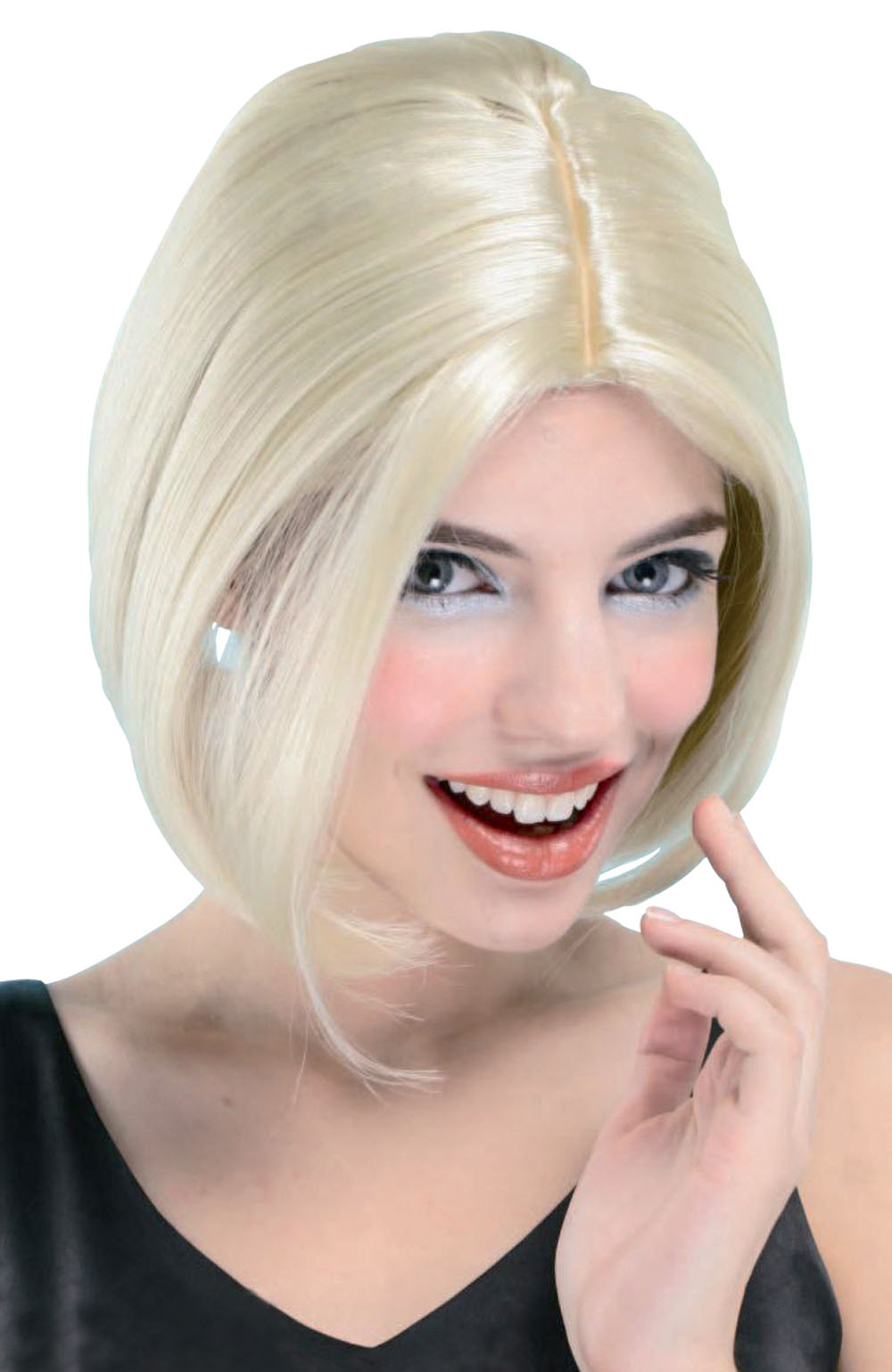 Centre Parting. Blonde/Skin Top - Click Image to Close