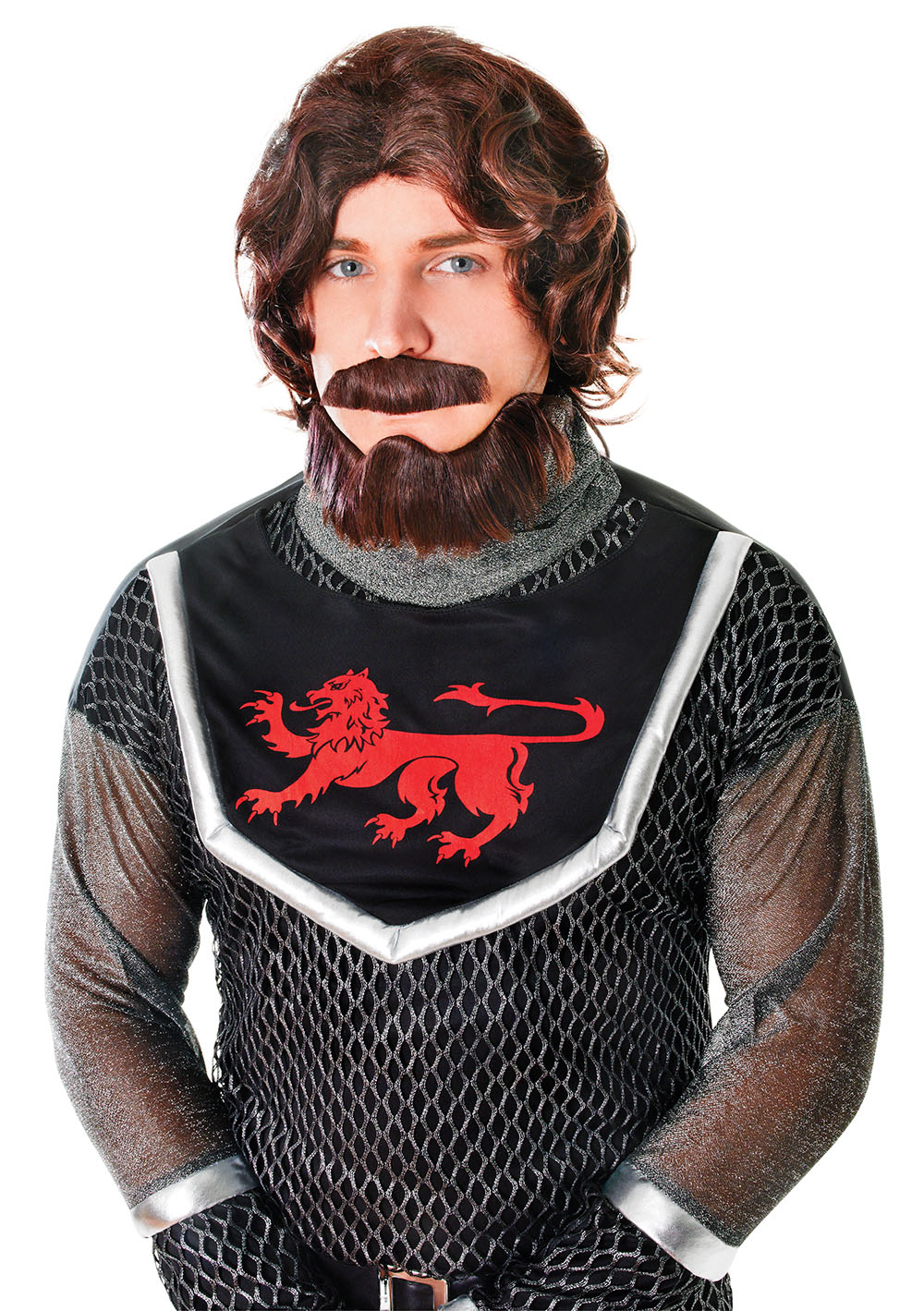 Medieval King Wig + Beard & Tash
