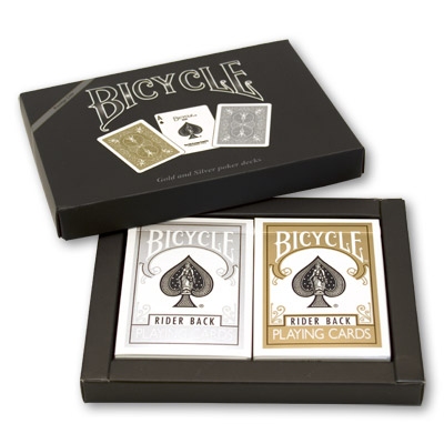 Cards Bicycle Gold And Silver Back Set - Trick Cards Bicycle Gold And Silver Back Set - Trick