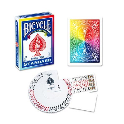 Bicycle Poker Deck (RAINBOW Back) by Di Fatta and USPCC - Trick Bicycle Poker Deck (RAINBOW Back) by Di Fatta and USPCC - Trick