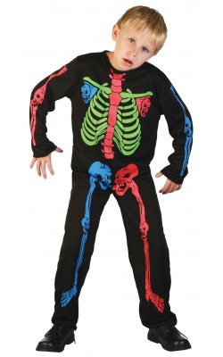 Skeleton Boy. Multi Colour Bones (L)