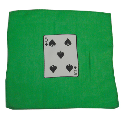 Card Silk Set 9" (5 of spades + blank)