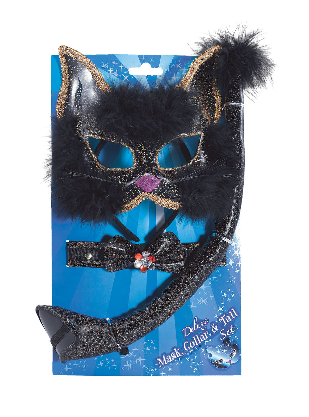Black Glitter Cat Set
