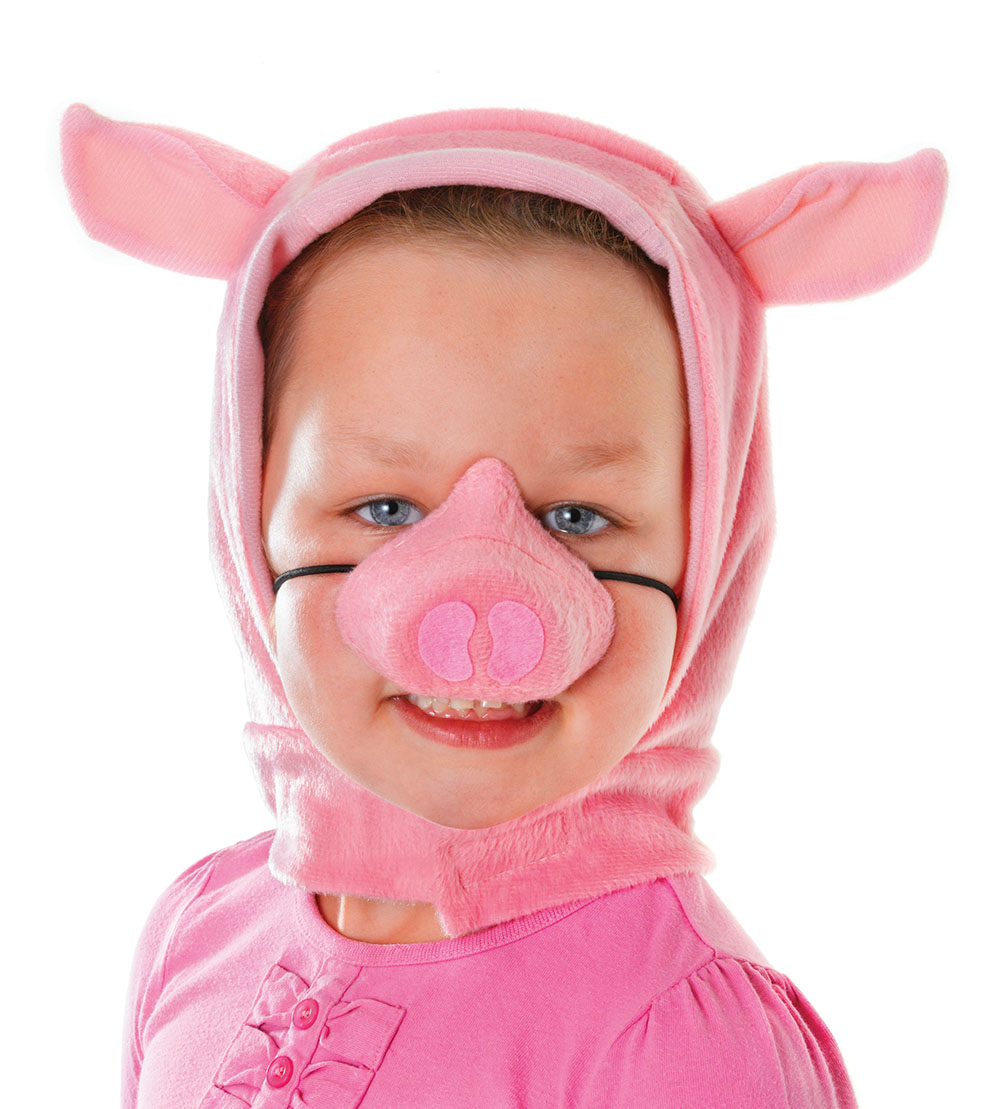 Piglet Set. Childs (Hood + Nose)
