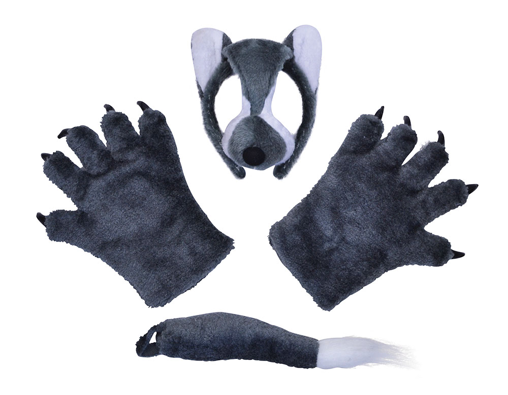 Wolf Set (Mask, Tail + Paws)