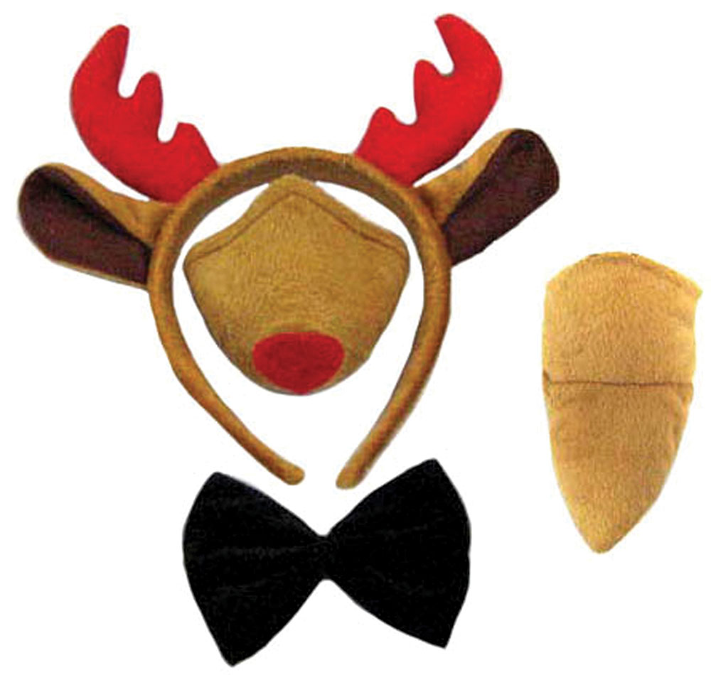 Reindeer Set (Ears, Nose, Tail + Bow Tie) ?
