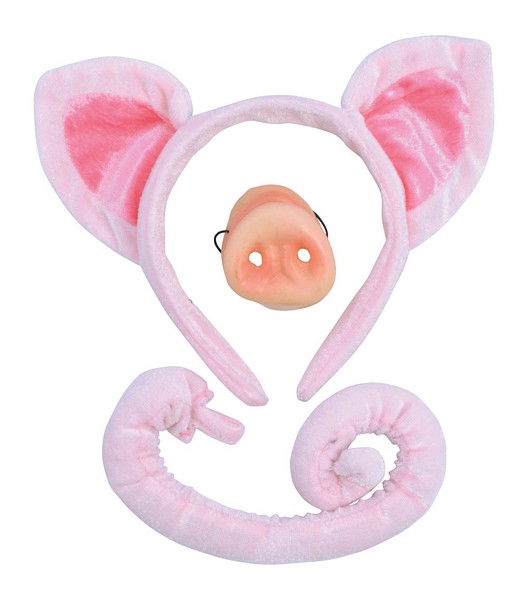 Pig Set (Ears, Tail + Nose)
